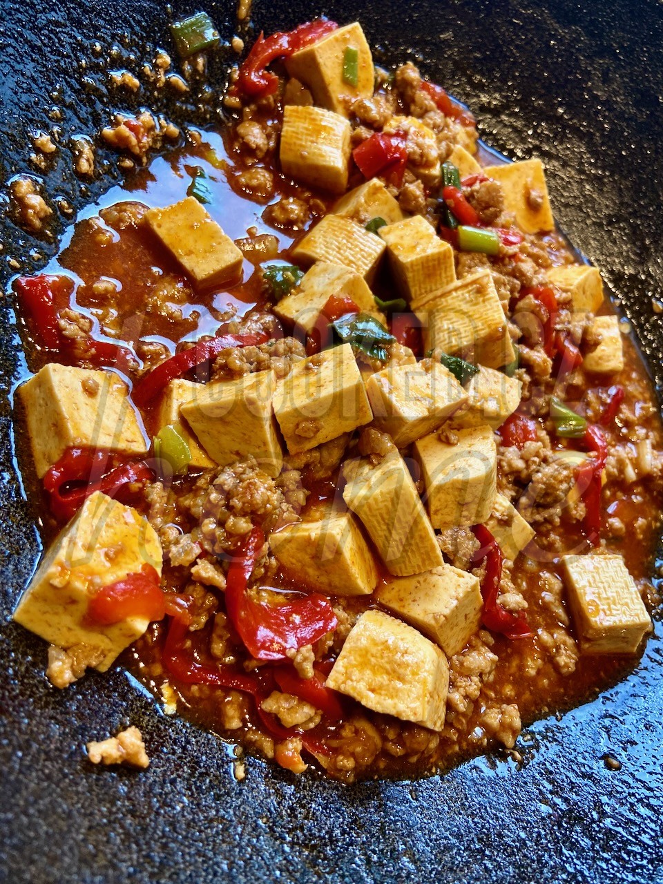 Sichuan Mapo Tofu Sečuánske Mapo Tofu